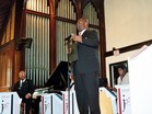 CVD Presenting Dr. Billy Taylor with Award at Howard University Rankin Memorial Chapel