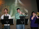 Horn Section in Rehearsal (Steve, James & Karen) Godsons and Goddaughter
